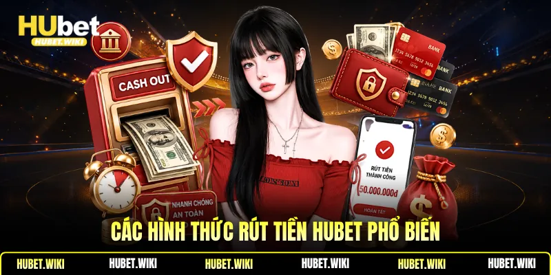 Các hình thức rút tiền Hubet phổ biến